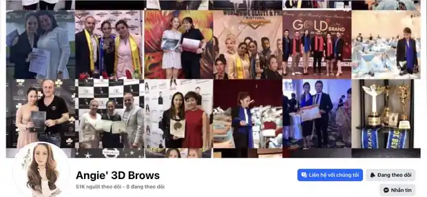 Kênh Facebook của Angie' 3D Brows