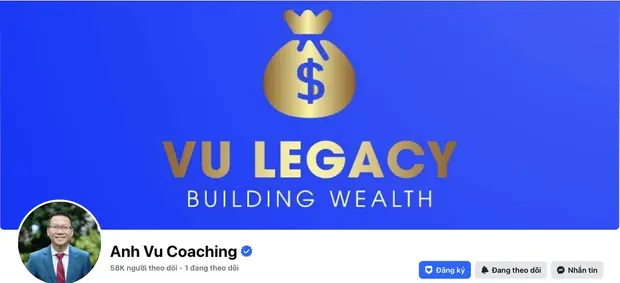 Kênh Facebook của Anh Vu Coaching