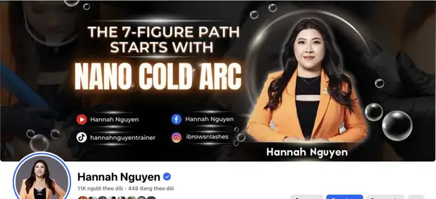 Kênh Facebook của Hannah Nguyen