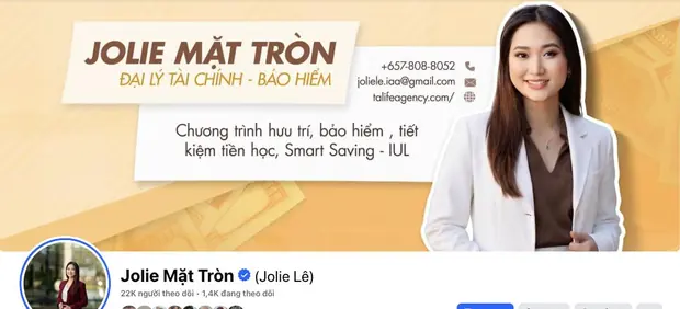 Kênh Facebook của Jolie Mặt Tròn