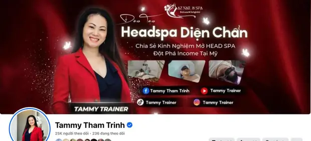 Kênh Facebook của Tammy Tham Trinh