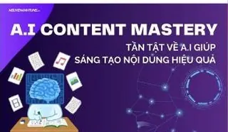 Ảnh bìa khoá A.I Content Mastery, tất tần tật về AI giúp sáng tạo nội dung