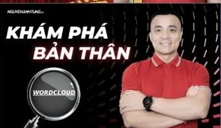 Ảnh bìa khoá Khám phá bản thân Wordcloud